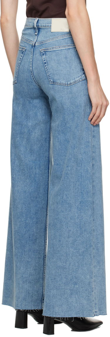 Дънки rag & bone Rag & Bone Sofie Wide-Leg Jeans Синьо | WDD24S2952CLOT, 2