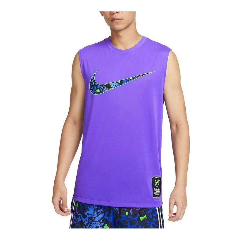 Потник Nike Men's Graphic Basketball Sleeveless T-Shirt Лилаво | FQ0357-547