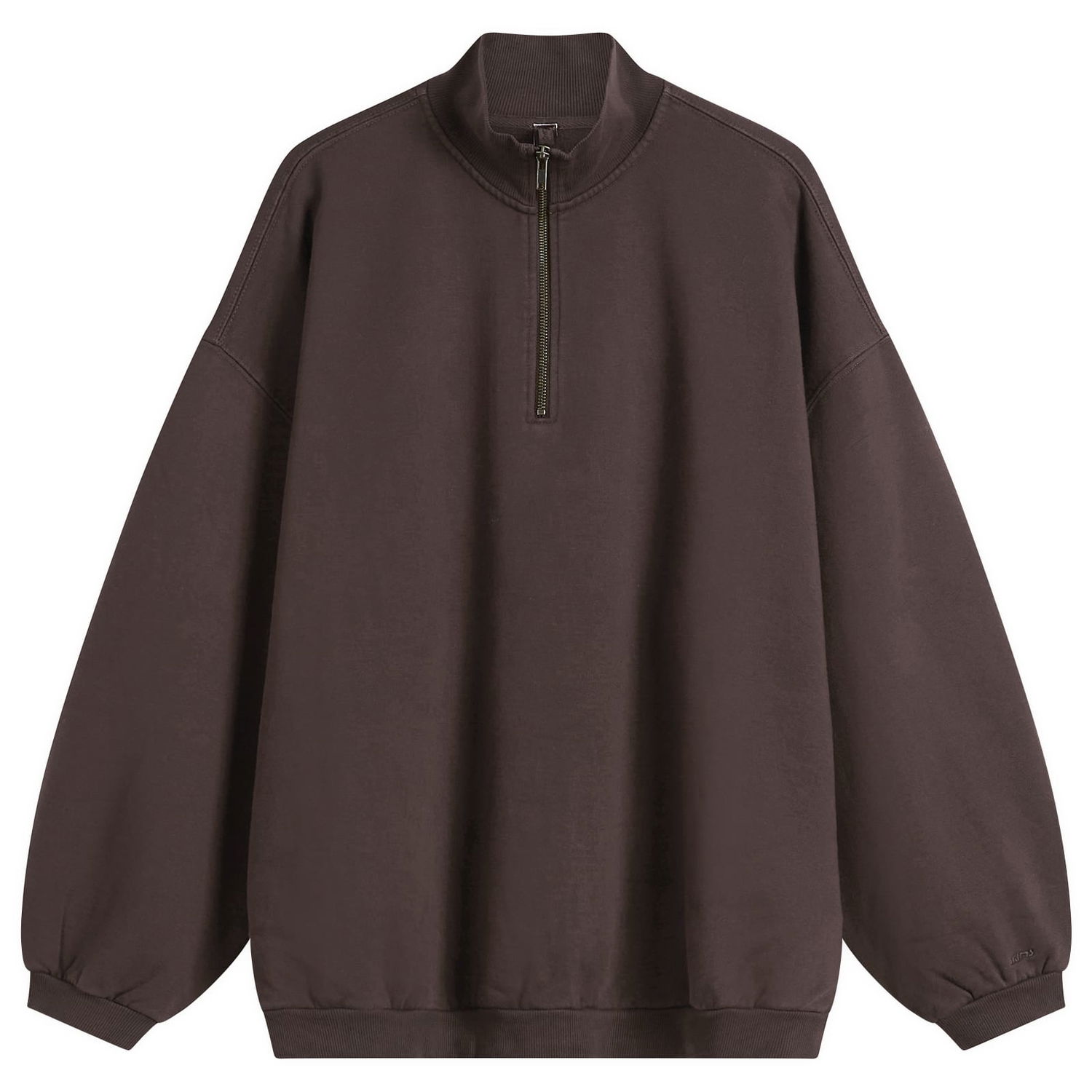 Суитчър SKIMS Boyfriend Fleece Slouchy Turtleneck Pullover Кафяво | LS-LST-10265W-ESP, 1