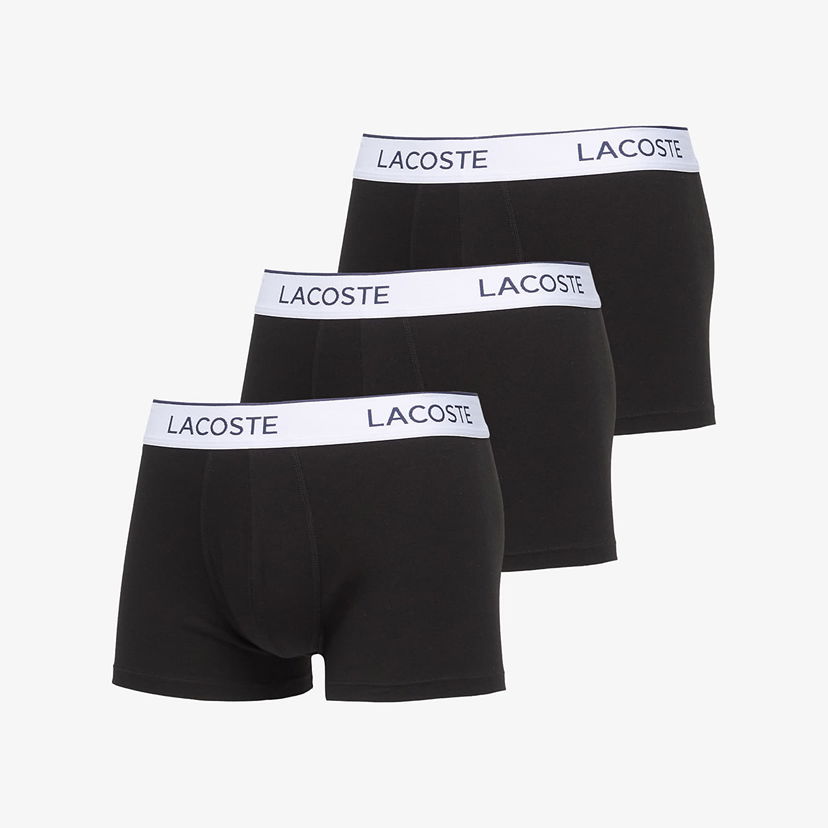 Боксерки Lacoste Trunks Underwear 3-Pack Черно | 5H9002 031