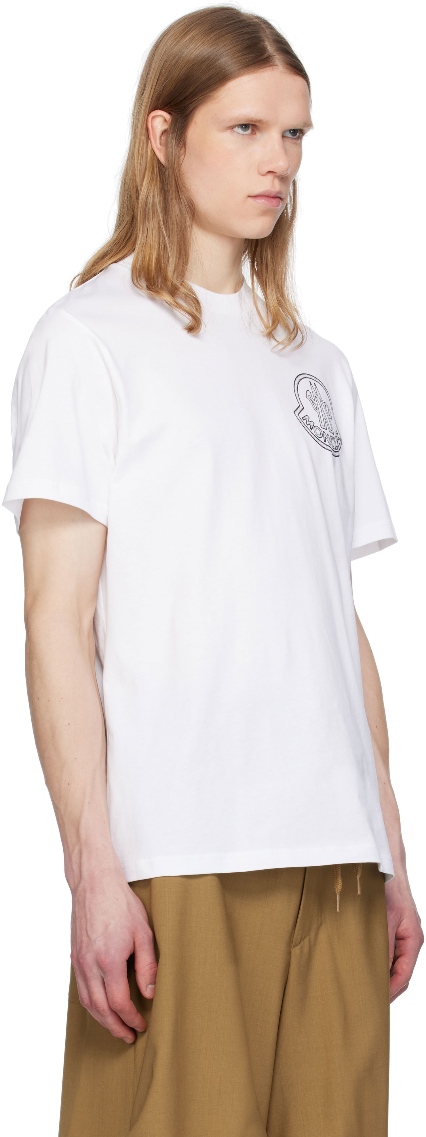 Тениска Moncler Moncler Archivio Creativo T-Shirt Бяло | K10918C0005689AJS, 1