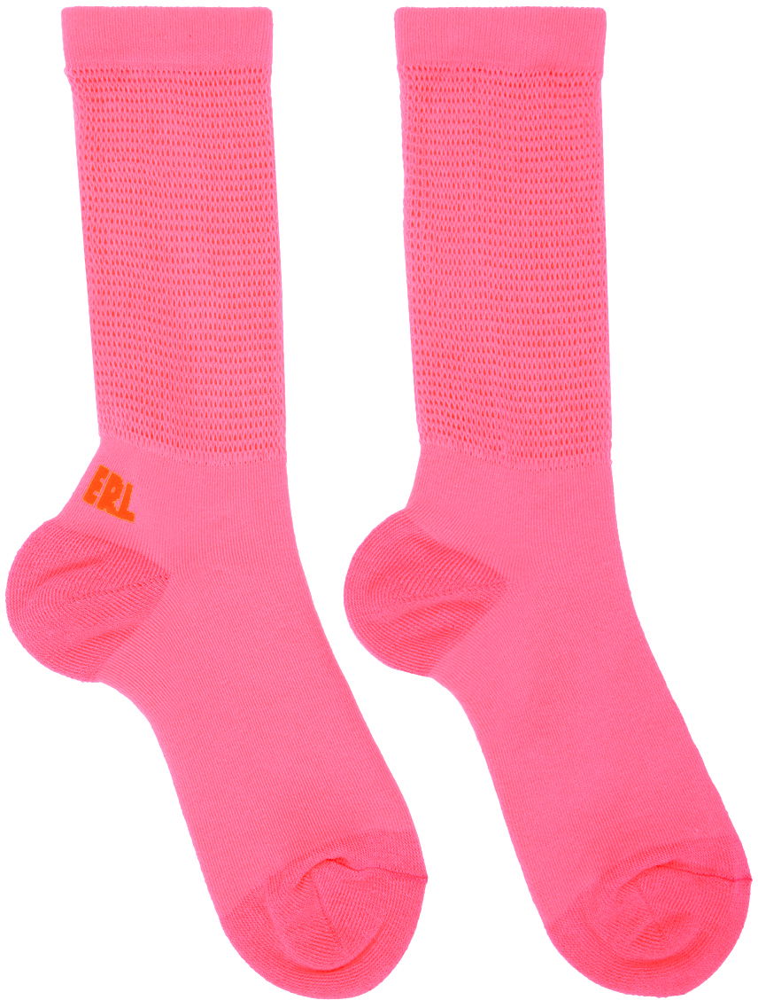 Чорапи ERL ERL Open Knit Socks Розово | ERL06K009, 0