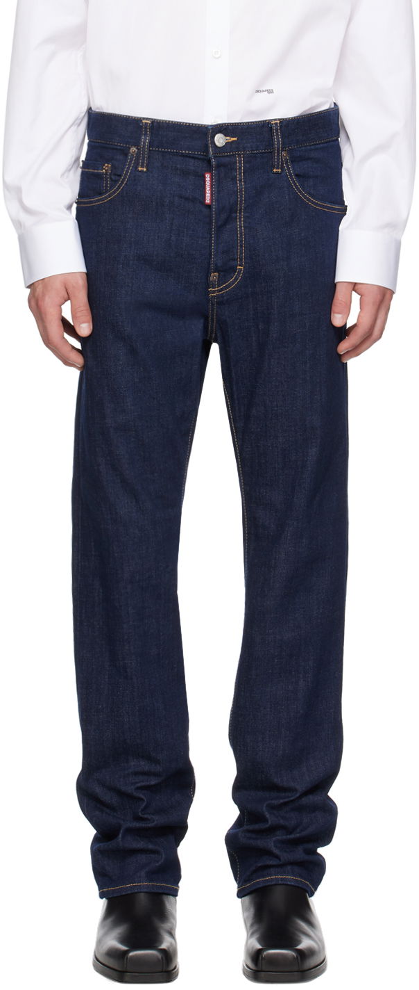 Дънки DSQUARED2 Dark Wash Slim Jeans Тъмно синьо | S74LB1421_S30664, 0