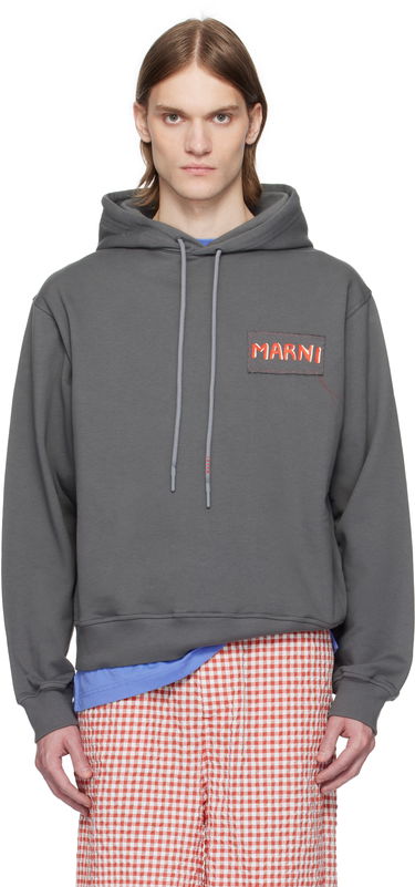 Суитчър Marni Marni Loopback Cotton Jersey Hoodie Сиво | FUMU0137X0 UTC275, 0
