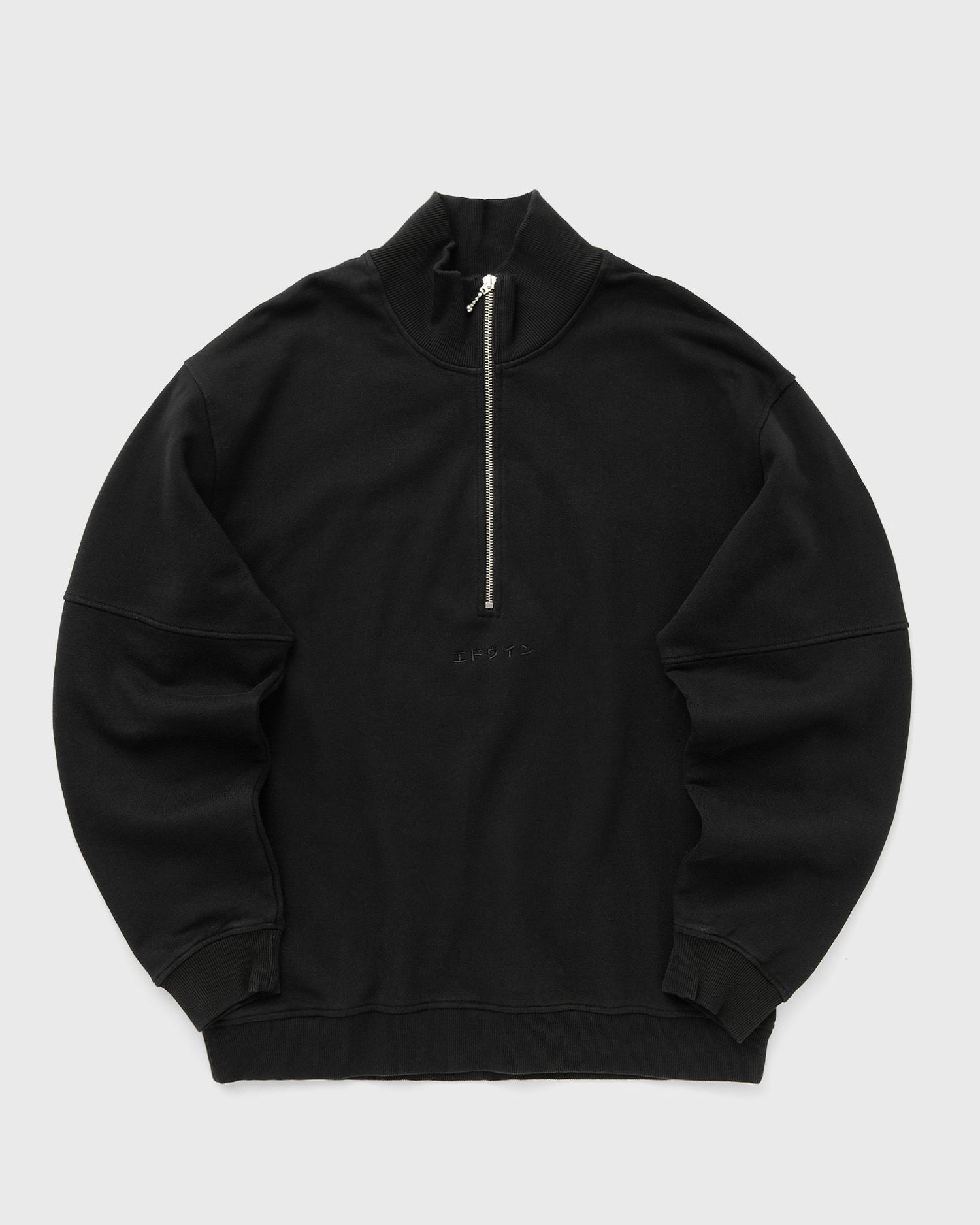 Суитчър EDWIN Koji Half Zip Sweat Half-Zips Черно | I032565-8967, 0