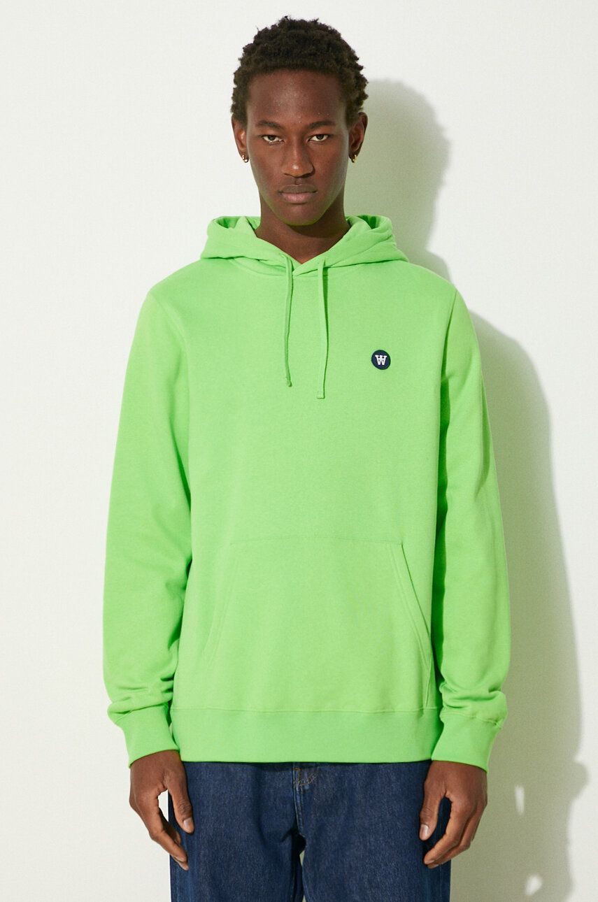 Суитчър WOOD WOOD Hoodie Smooth Зелено | 10245604.2424, 0