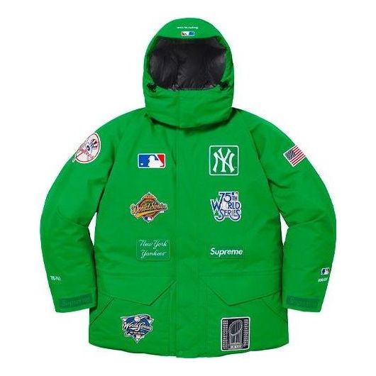 Парка Supreme Yankees GORE-TEX 700 Down Jacket Зелено | SUP-FW21-384, 0