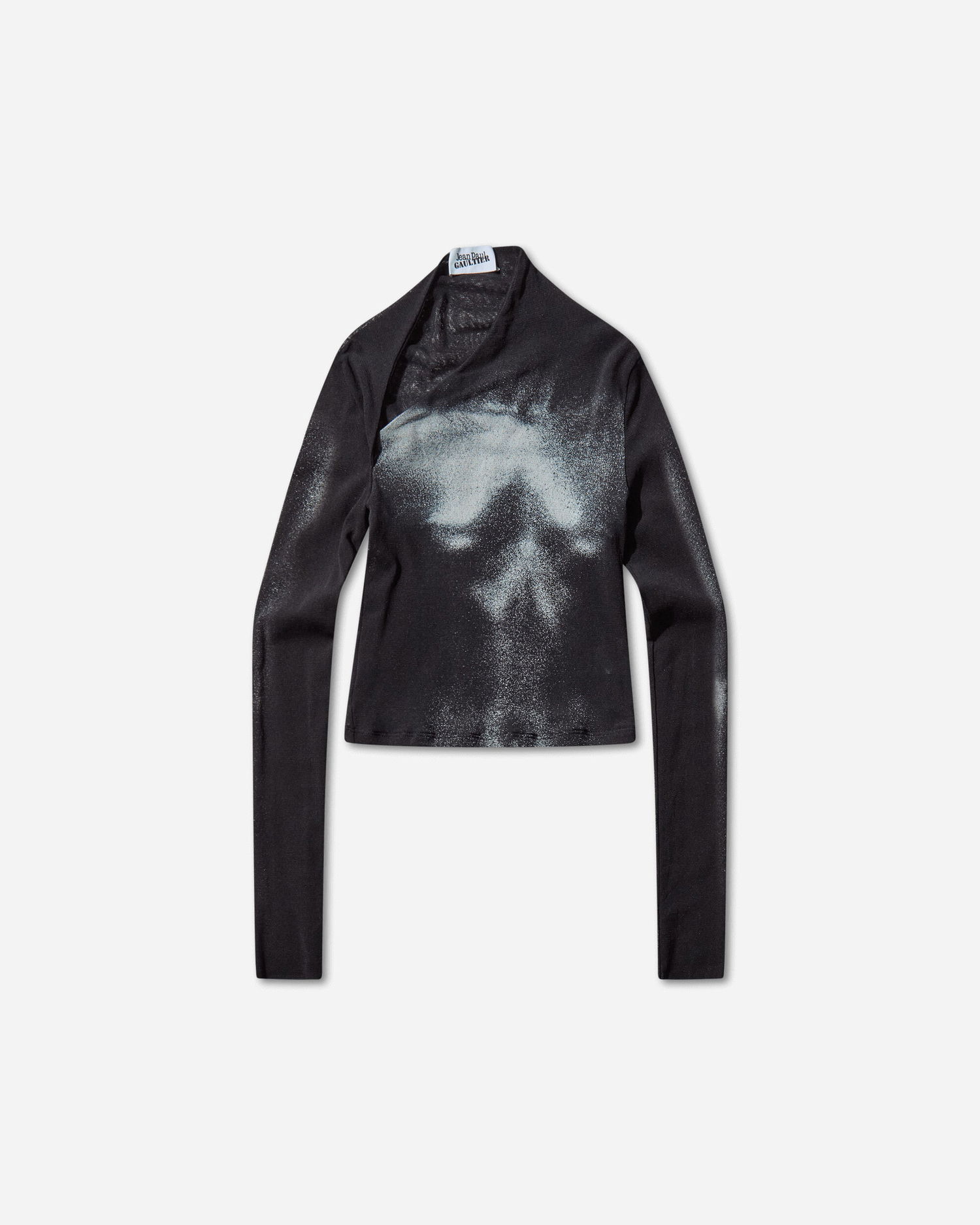 Съкратен топ Jean Paul Gaultier Body Dust Crop Top Черно | 2504WTO351M010P 0091, 1
