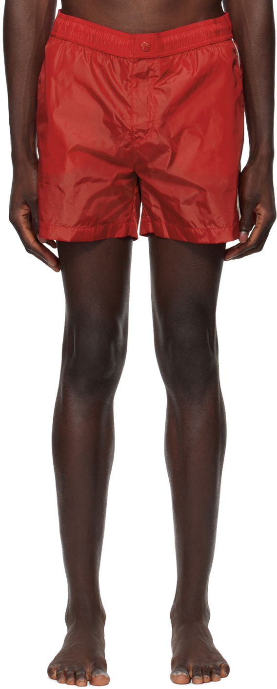 Бански Moncler Patch Swim Shorts Червено | J10912C0002153326, 0