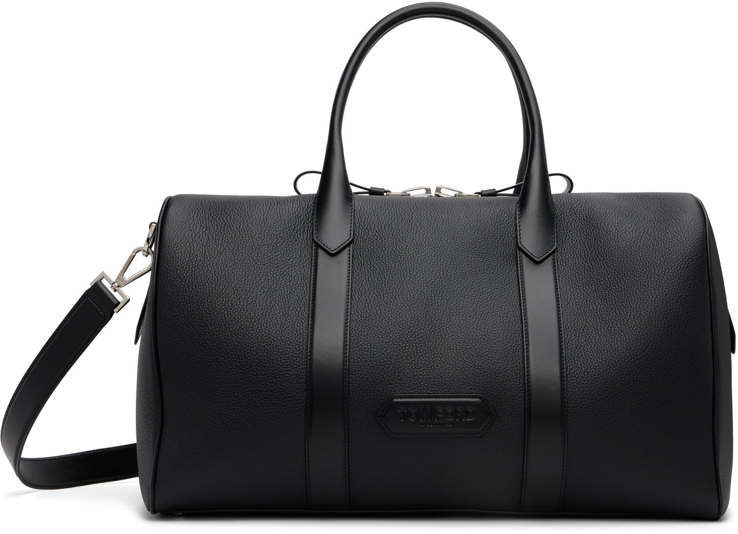 Чанта за пътуване Tom Ford Tom Ford Soft Grain Leather Duffle Bag Черно | H0677-LCL213S, 0