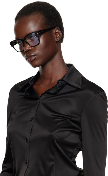 Слънчеви очила Tom Ford Tom Ford Blue Block Square Glasses Черно | FT5745-B_54001, 3