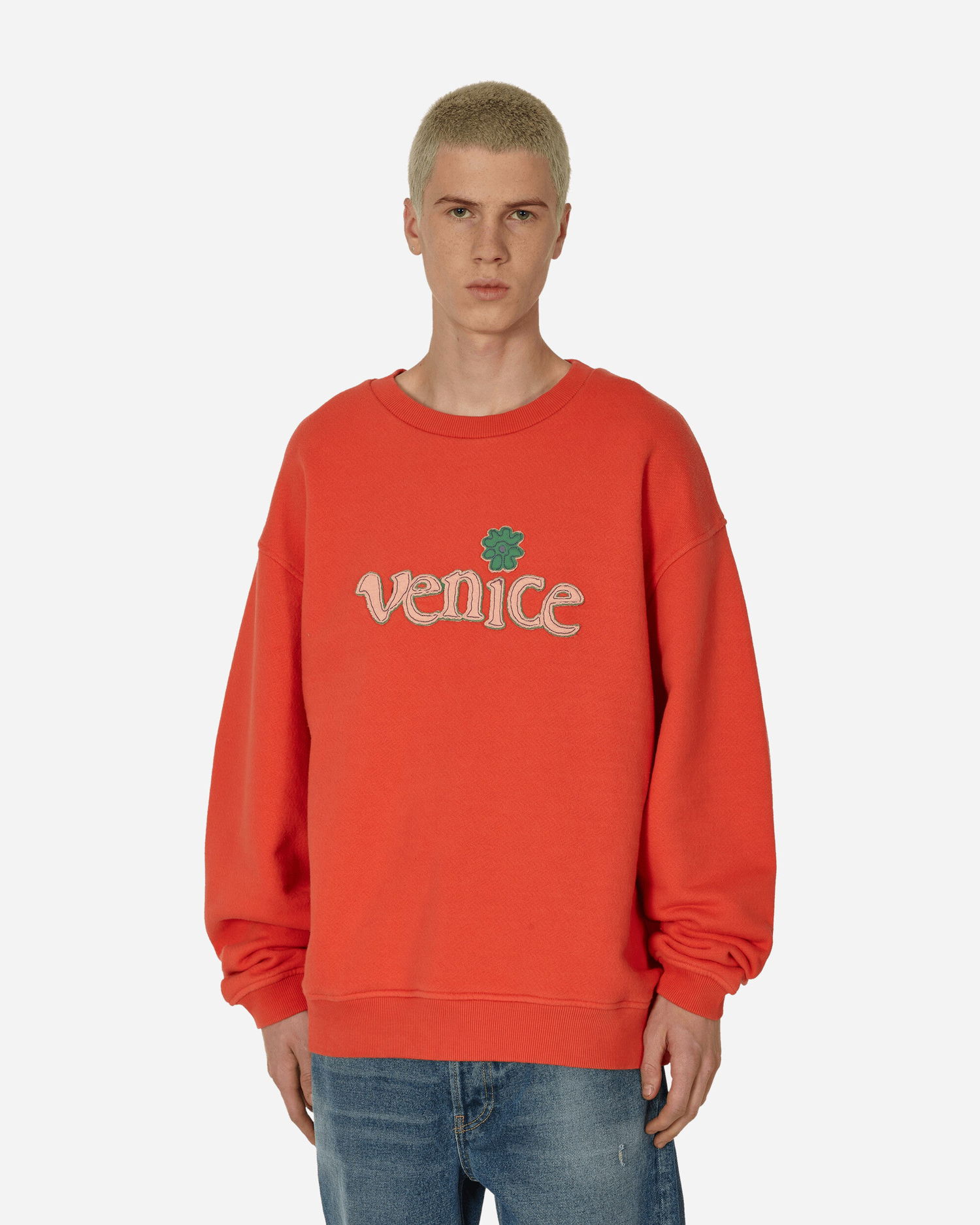 Суитчър ERL Crewneck Sweatshirt Червено | ERL08T025 1, 0