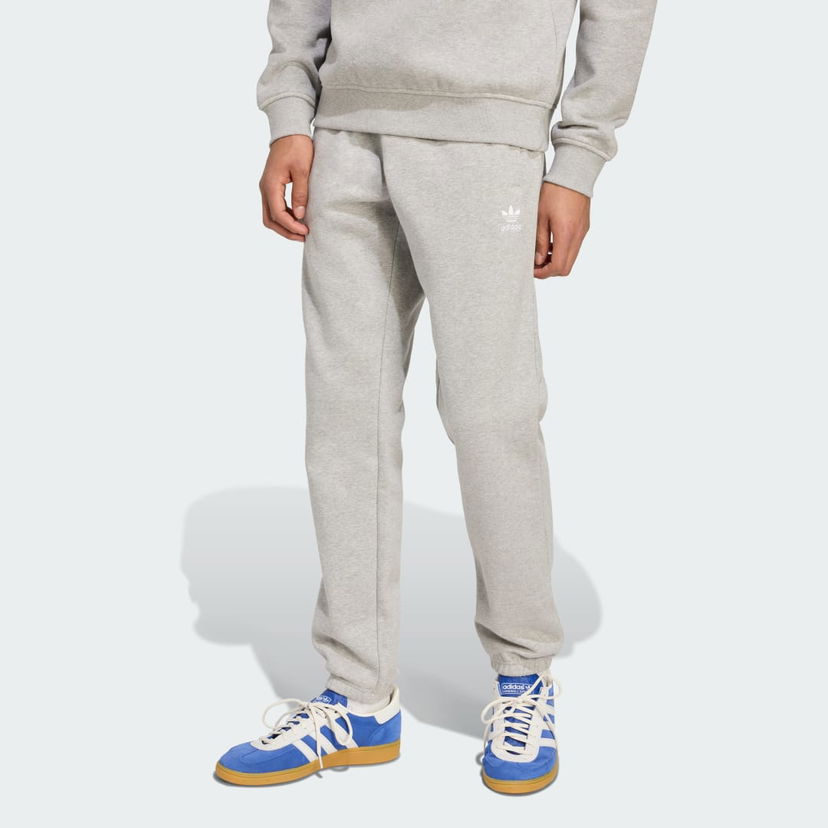 Спортни панталони adidas Performance Trefoil Essentials Fleece Pants Сиво | JY6194