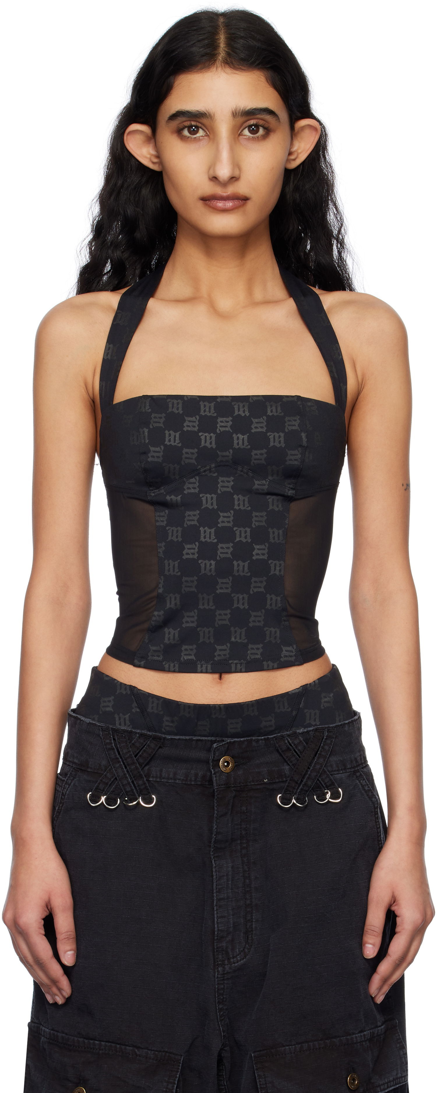 Потник MISBHV MISBHV Halter Neck Shape Up Tank Top Черно | 250W107, 0