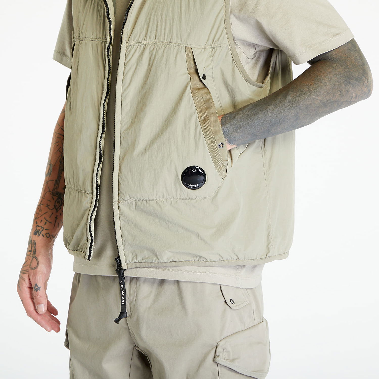 Жилетка C.P. Company G.D.P. Vest Зелено | 15CMOW212A006124G-335, 1