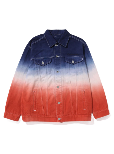 Яке BAPE Gradation Champion Loose Fit Denim Jacket Червено | 1J20-140-001
