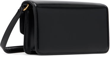 Чанта през рамо Valentino Small Vain Polished Leather Bag Черно | 7W2B0R71GCB, 2