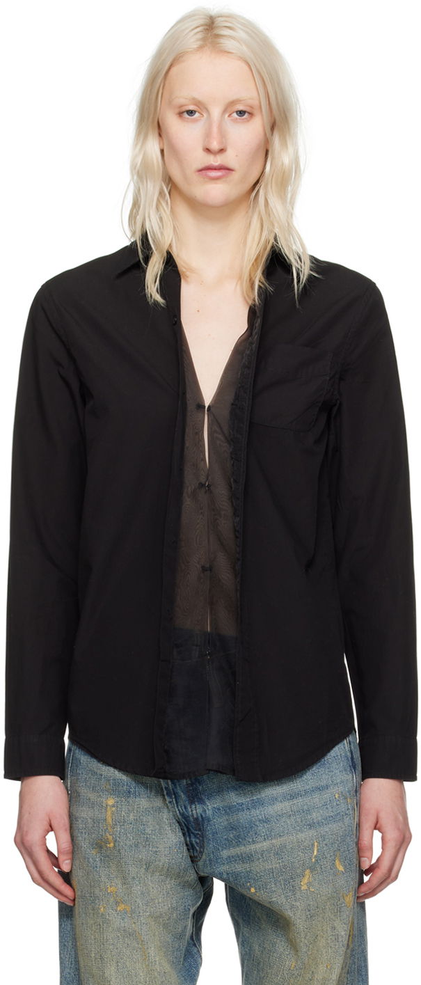 Риза R13 R13 Foldout Shirt Черно | R13WR246-R340B, 0