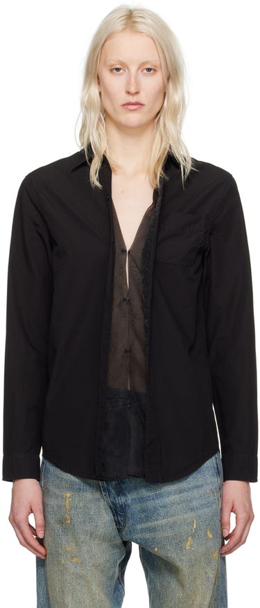 Риза R13 R13 Foldout Shirt Черно | R13WR246-R340B, 0