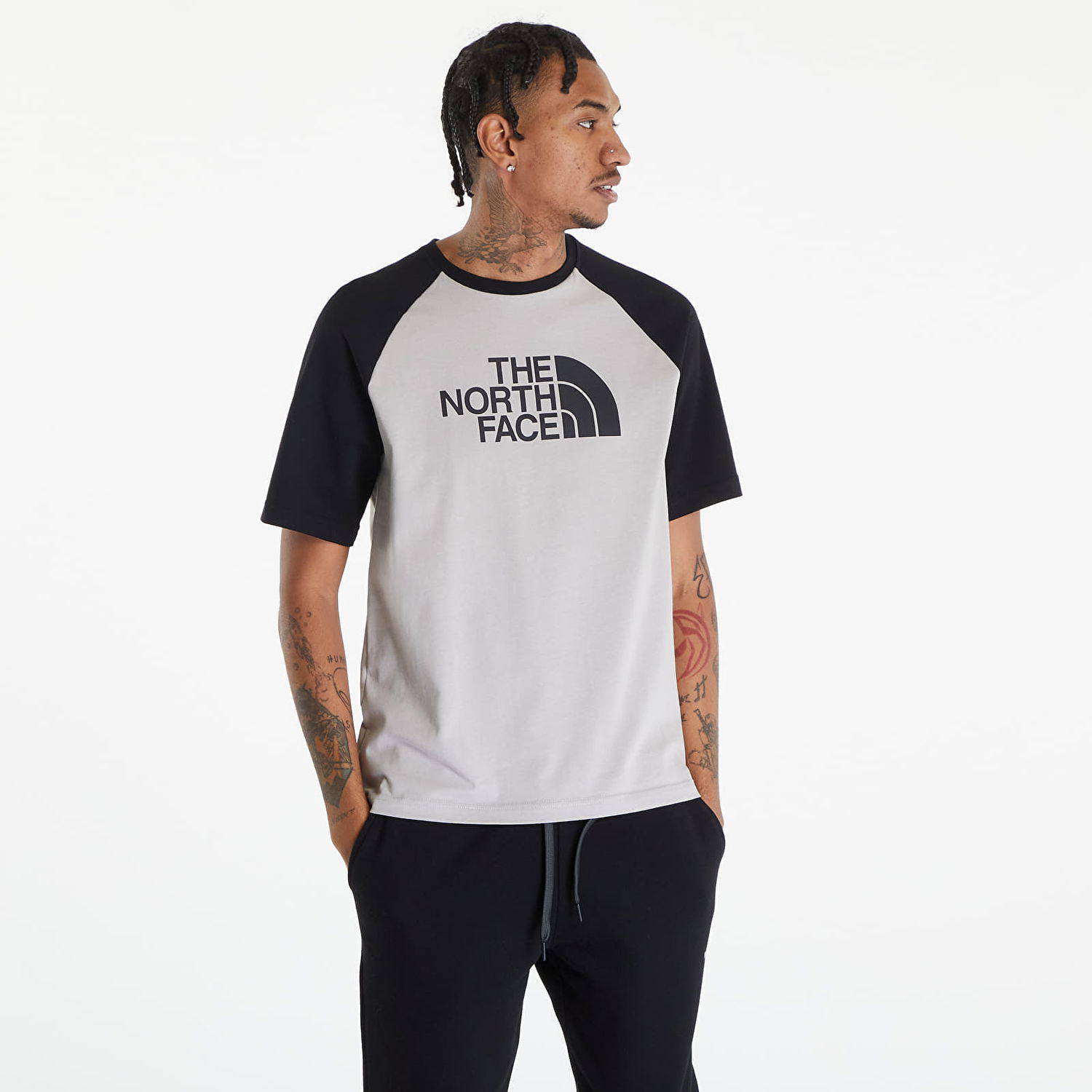Тениска The North Face T-Shirt S/S Raglan Easy Tee Gravel Grey Сиво | NF0A87N7PI61, 0