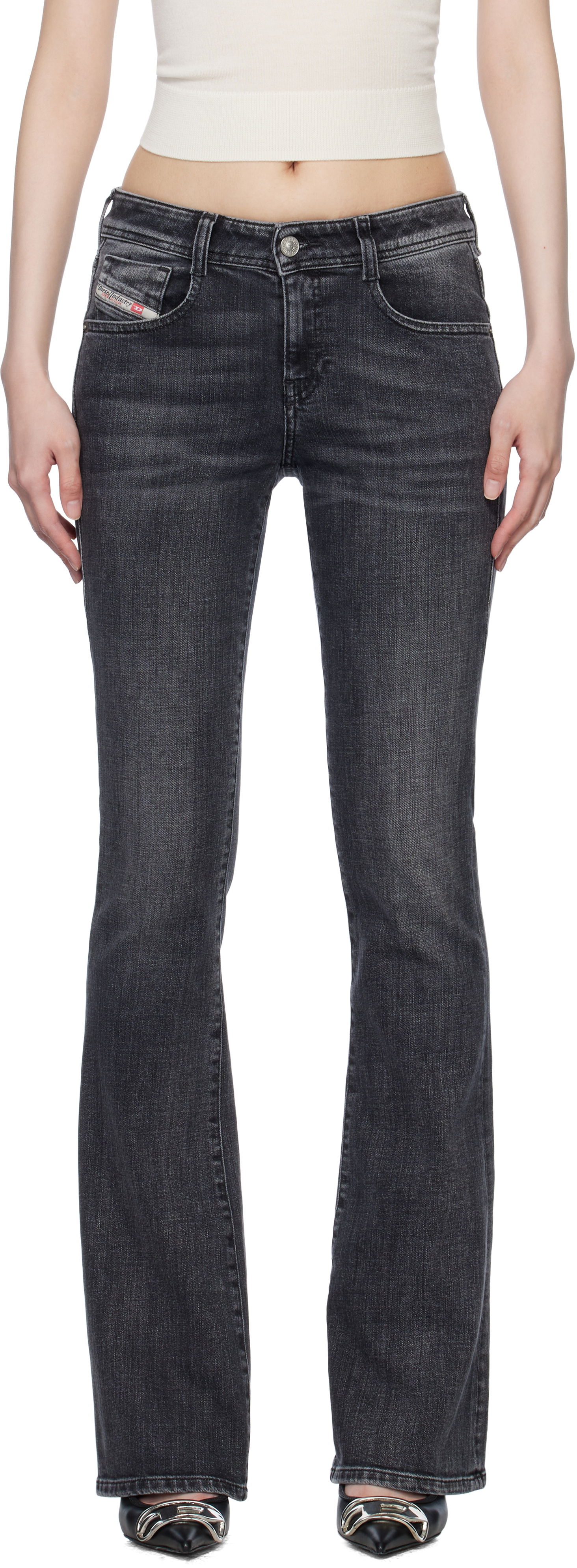 Дънки Diesel Diesel 1969 D-Ebbey Bootcut Jeans Сиво | A11003 09K98, 0