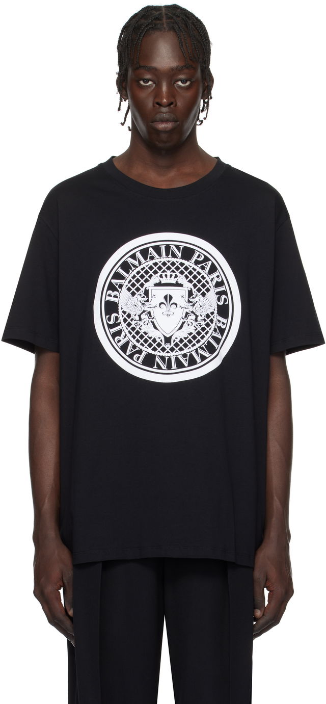 Black 'Coin' Graphic T-Shirt