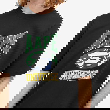 Тениска AAPE by A Bathing Ape AAPE Universe Hockey T-Shirt, Size Large Черно | AAPTEM1547XXNBKX, 5