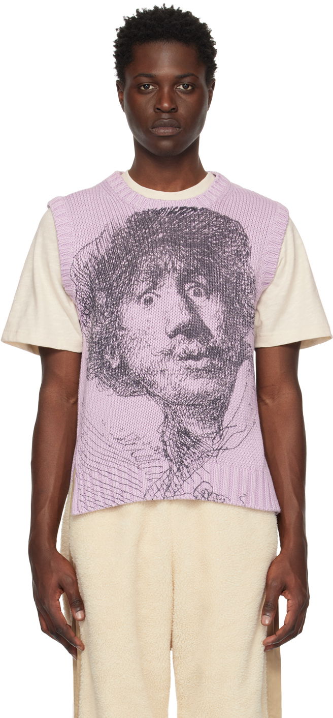 Суитчър JW Anderson Purple Crewneck Vest Лилаво | KW0823-YN0240, 0