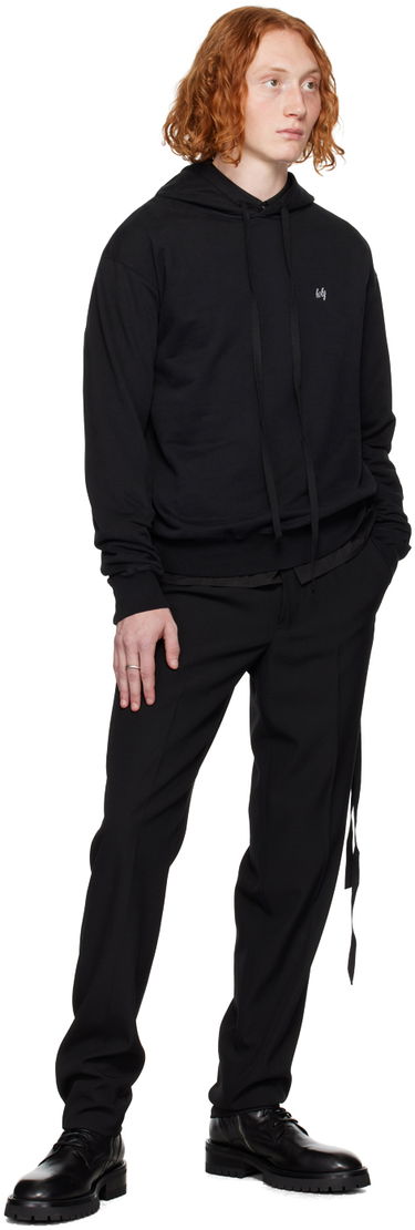 Суитчър Ann Demeulemeester Ann Demeulemeester Embroidered Hoodie Черно | 2302-M-JSW03-23-FA185-099, 3