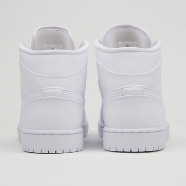 Кецове и обувки Jordan Air Jordan 1 Mid "Triple White" Бяло | 554724-129, 3