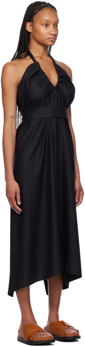 Pокля Baserange Halter Neck Maxi Dress Черно | DRNO-WS-EXSU24, 1
