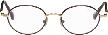 Слънчеви очила Tom Ford Tom Ford Round Blue Block Glasses Кафяво | FT5973-B_49050, 0