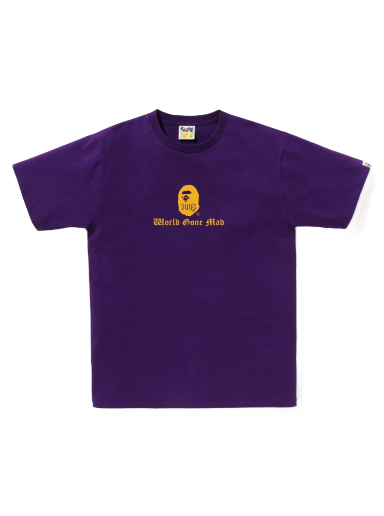 Тениска BAPE A Bathing Ape Logo Tee Лилаво | 1J30-110-074