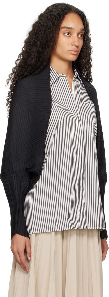 Пуловер Max Mara Women's Pleated Open Front Shrug Черно | 2424736211600, 1