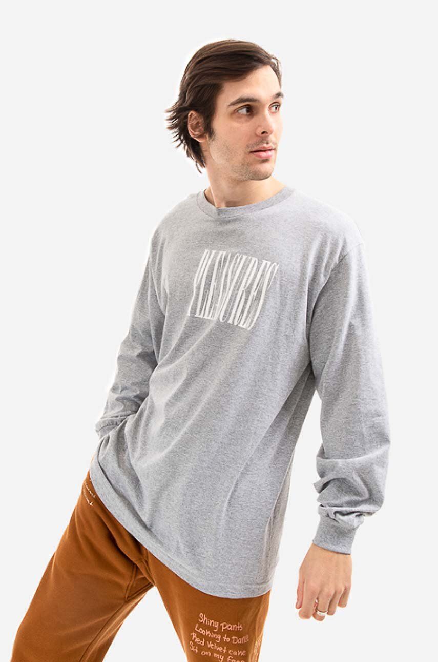Тениска Pleasures T-Shirt Stretch Long Print Сиво | P21W043, 0