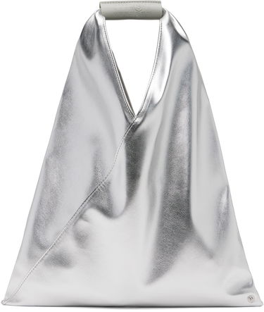 Голяма пазарска чанта Maison Margiela MM6 Maison Margiela Small Triangle Tote Металик | S54WD0043 P8496, 0