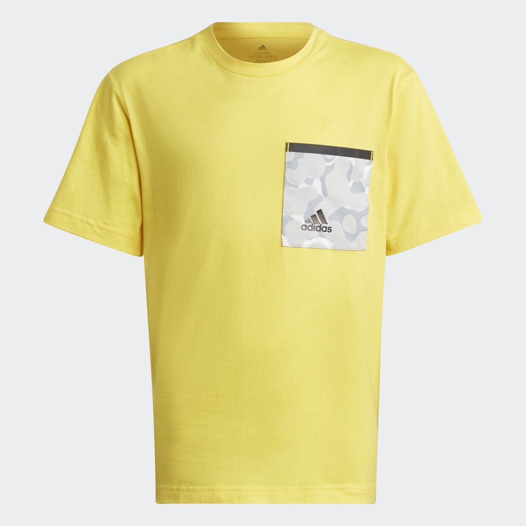 Тениска adidas Originals Future Pocket T-shirt Жълто | HM2068, 0