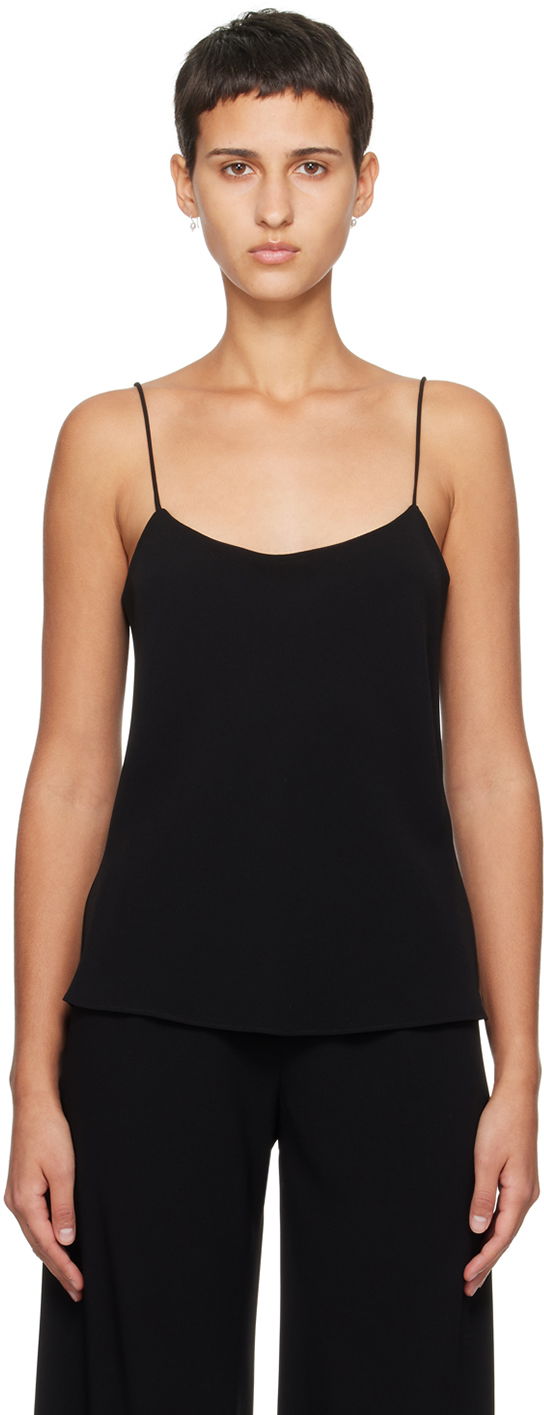 Потник The Row Silk Camisole Top Черно | W151-W1968, 0