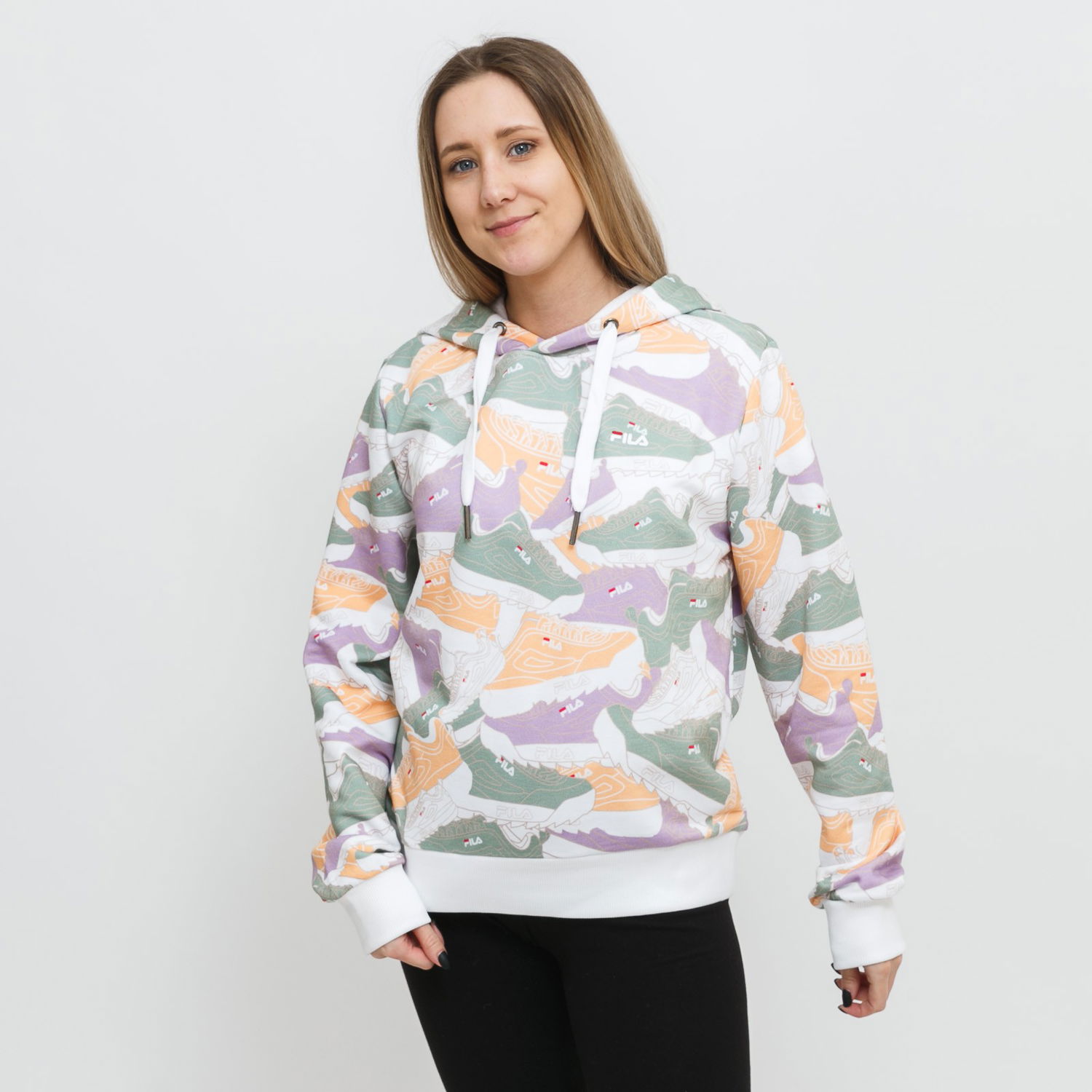 Суитчър FILA Allover Print Hoodie Многоцветен | FAW0099, 0