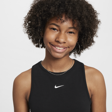 Потник Nike Nike Sportswear Ribbed Crop Tank Top Черно | FZ5551-010, 3