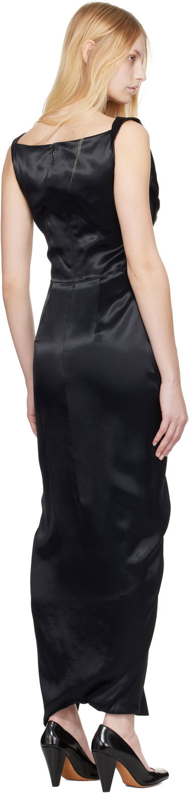 Pокля Vivienne Westwood Vivienne Westwood Panther Draped Maxi Dress Черно | 1101035B-W0128-, 2
