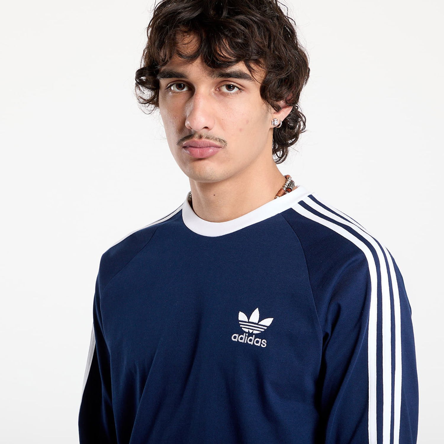 Тениска adidas Performance Adicolor Classics 3-Stripes Long Sleeve T-Shirt Синьо | IM9428, 1