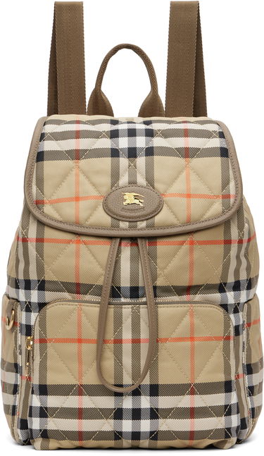 Раница Burberry Burberry Horseshoe Quilted Backpack Бежово | 8115396, 0
