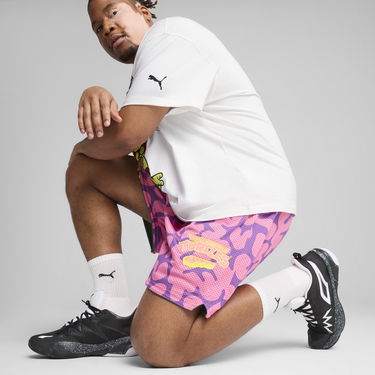 Тениска Puma PUMA x TMNT Reversible Basketball Shorts Бяло | 630931_01, 1