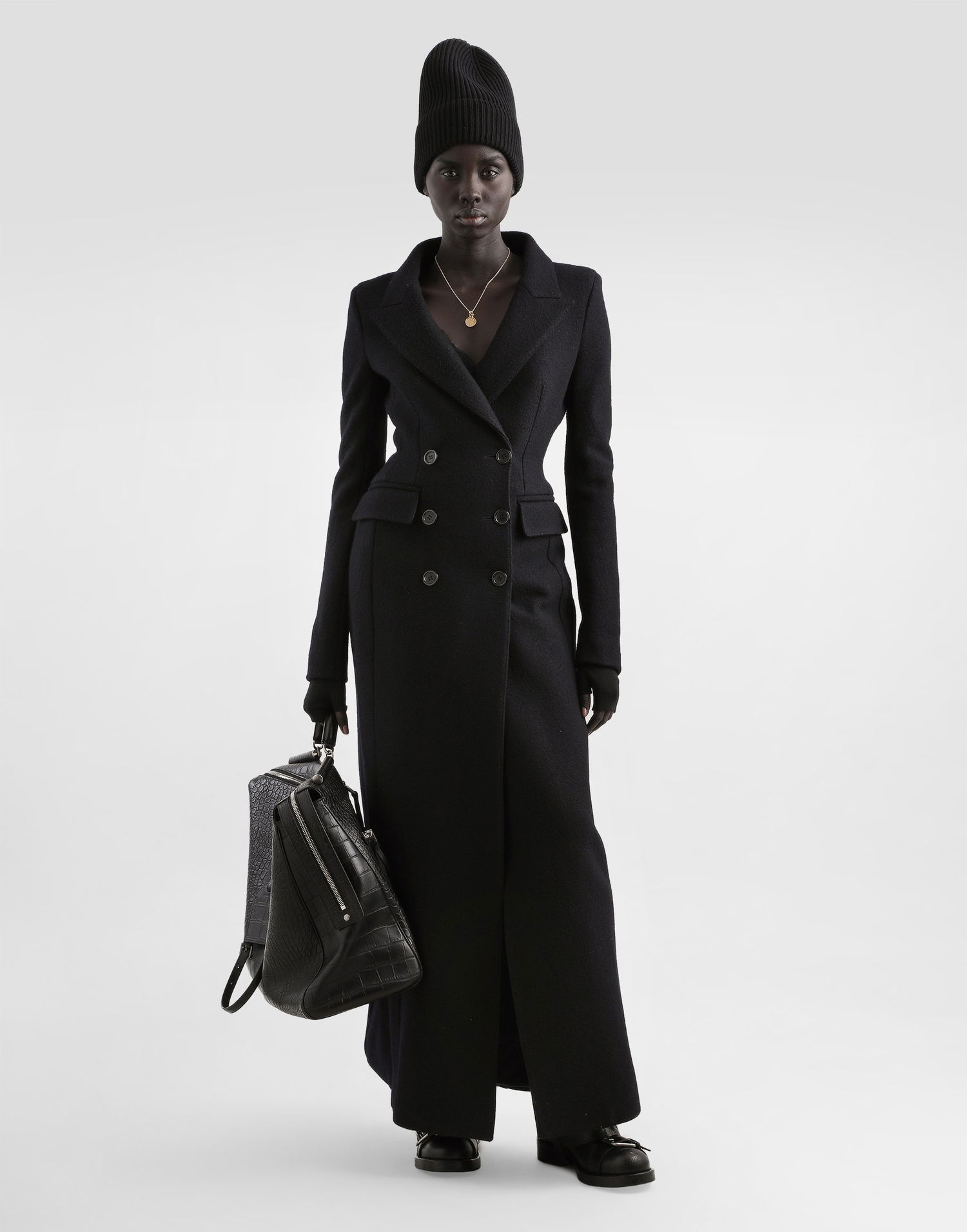 Палта Dolce & Gabbana Dolce & Gabbana Double-Breasted Wool Coat Черно | F0W5KTHU2AXN0000, 1