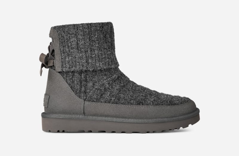 Кецове и обувки UGG Classic Mini Cabelle Knit Boot Сиво | 1174578-MNGRY