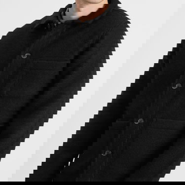Яке Universal Works Wool Fleece Field Jacket, Size Small Черно | 00017-BLK, 5