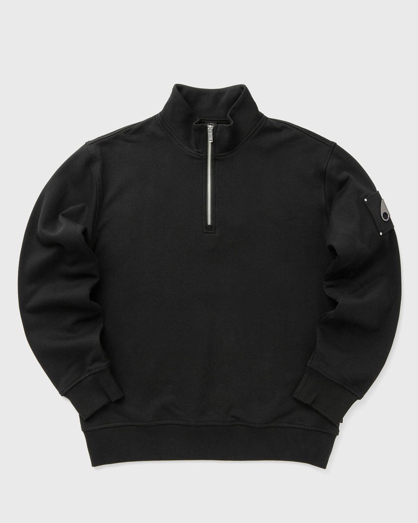 Суитчър Moose Knuckles HARTSFIELD 1/4 Zip Sweatshirt Черно | M35MS613-292