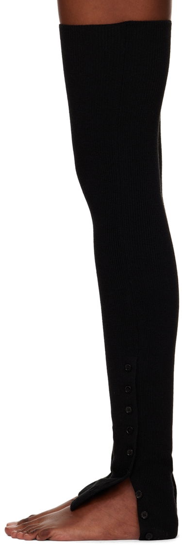 Ръкавици LEMAIRE Lemaire Buttoned Leg Warmers Черно | KN659 LK087, 4