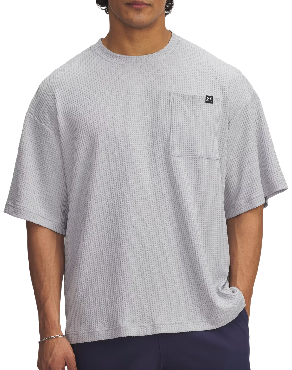 Тениска Under Armour Rival Waffle Crew Neck Pocket T-Shirt Сиво | 1383106-011, 0